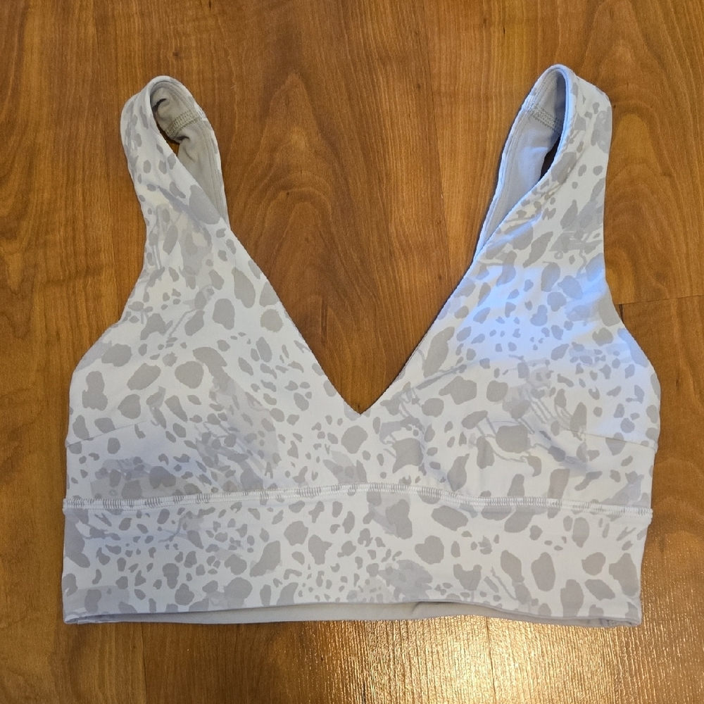 lululemon athletica Gray Sports Bra Seamless Comfort